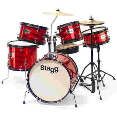 Stagg TIM JR 5/16 RD - akustyczny zestaw perkusyjny, seria Junior